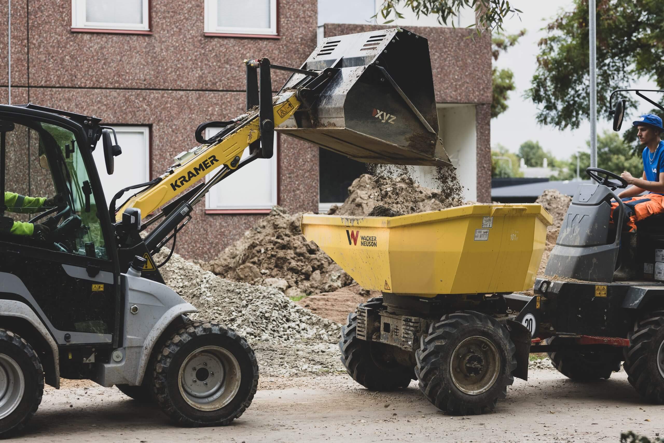 Bort schaktning av jord
